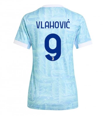 Juventus Dusan Vlahovic #9 Seconda Maglia Femmina 2025-26 Manica Corta
